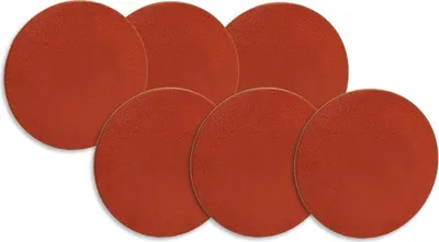 Obrázek produktu pro C4B - Kulaté podtácky Ø 10 cm ze 100% kůže Velikost: 6 kusů / pivo