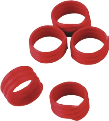Immagine prodotto di Anello a spirale Kerbl, 16 mm, giallo, plastica, 20 pezzi in confezione