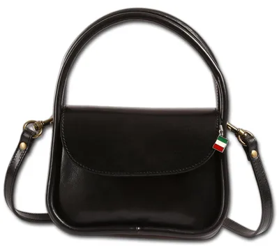 Productafbeelding van Tas, handtas, zwart, dames, leer, Florence, 8x20x14 cm, D3OTF877S1