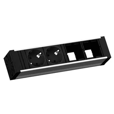 Obrázek produktu pro Bachmann VENID, 0,2 m, Vnitřní, Typ F, Typ G, Hliník, Černá