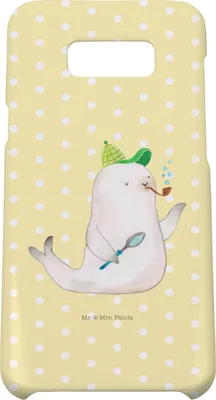 Produktbild von Mr. & Mrs. Panda Samsung Galaxy S8 plus Handyhülle  Robbe Sherlock - Gelb Pastell - Geschenk, Handy Case, Cover, Lustige Sprüche, Hülle