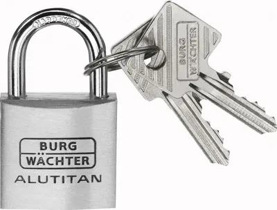 Produktbild von Zylindervorhangschloss 770/30 Schlosskörper-B.30mm Alu versch.-schl.