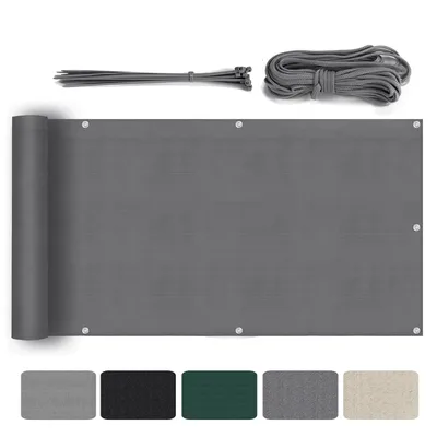 Produktbild von Sekey Balkon Sichtschutz 90×500 cm Terrasse Schutz HDPE Gartenzaun Sichtschutz Windschutz UV-Schutz