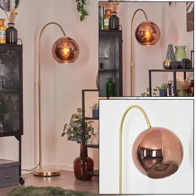 Produktbild von Cesaro Stehlampe aus Metall/Glas in Messing/Kupferfarben