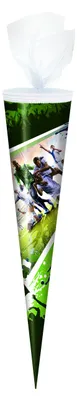 Produktbild von Schultüte / Zuckertüte / 70cm / rund / "Fußball"