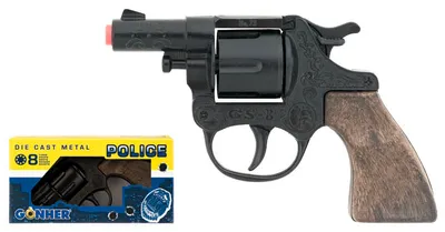 Zdjęcie produktu dla Pistolet Rewolwer policyjny 8 naboi GONHER 73/6