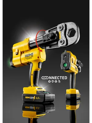 Produktbild von REMS AKKU-PRESS 22V Connected (mit OLED-Display, zur Herstellung) 576015 R220