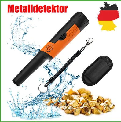 Produktbild von Metalldetektor Pinpointer IP68 Komplett Wasserdicht 360° Metallsuchgerät Suchen