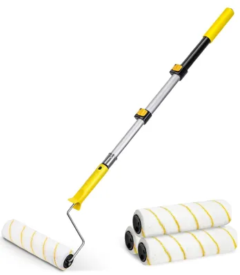 Image de Omgoods - Rouleaux de peinture télescopiques, lot de 3, pour les travaux de bricolage à domicile