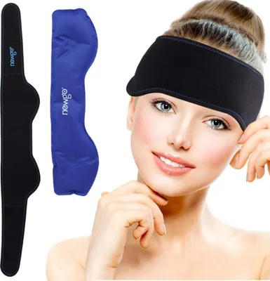 Image de Newgo Gel Compress Migraine Headache Wrap 74X11
