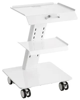 Image de Chariot de laboratoire - Chariot mobile - Chariot d'atelier - Chariot de service - Chariot de transport - Acier inoxydable - 3 niveaux