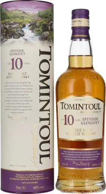 Produktbild von Tomintoul 10 Years 40% 0,7L
