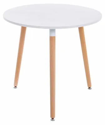 Produktbild von CLP Tisch Ansgar weiß Gestell Farbe natur