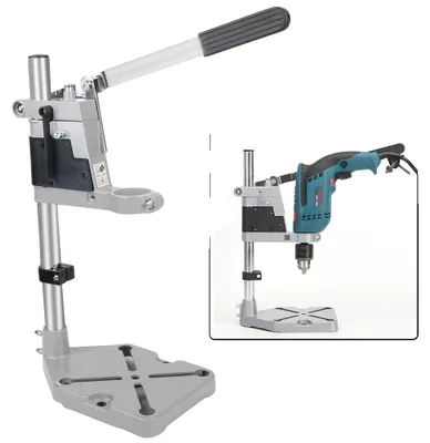 Immagine prodotto di Supporto per trapano, altezza 400 mm, campo di serraggio 38-43 mm, profondità massima di foratura 60 mm, diametro dell'albero 25 mm, peso 1570 g
