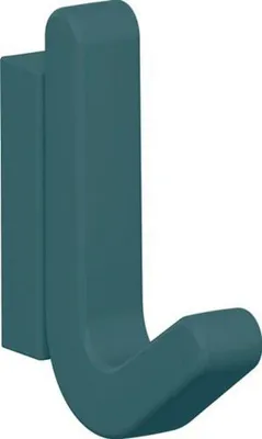 Produktbild von Einzelhaken Serie 477 matt, elastisch Kunststoff (TPU) 55 aquablau Hhe 68 mm