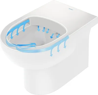 Zdjęcie produktu dla DURAVIT 2009090000 WC stojące 570 mm, Duravit 2009090000 No.1 biały,