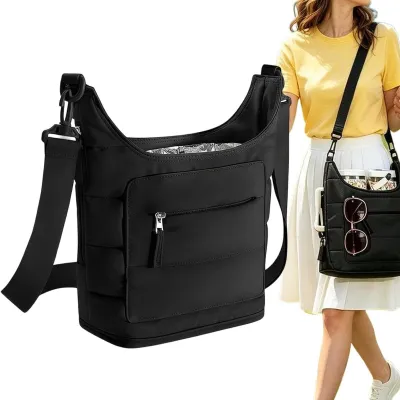Imagen del producto de Bolsa portabotellas con compartimento para el teléfono, ideal para actividades al aire libre