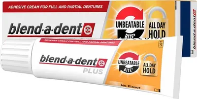 Immagine prodotto di BLEND-A-DENT Crema adesiva per protesi dentarie Plus Tenuta per tutto il giorno 40 g