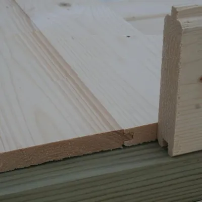 Produktbild von Alpholz Holzfußboden Gartenhäuser, Gerätehäuser inkl. Fundamenthölzer, Sockelleisten 18 mm Stärke naturbelassen 36m²