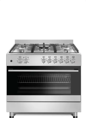 Produktbild von Gasline Gas-Standherd 90cm GAG90GOINX Edelstahl Matt mit Gasbackofen mit Gasbackofen LPG/ERDGAS