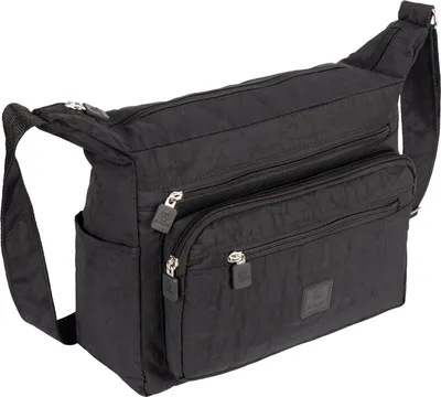 Produktbild von Damen Tasche Schultertasche Umhängetasche Crossover Bag Shopper (266) SCHWARZ