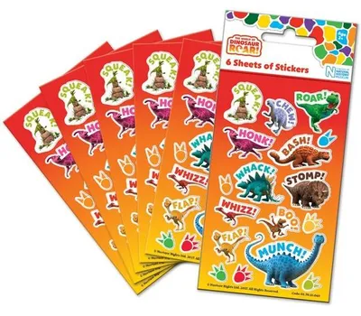 Produktbild von Dinosaurier Roar! 6 Stickerbögen