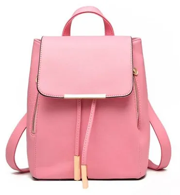 Produktbild von Mini-Leder-Rucksack für Frauen - Mädchen-Rucksack - Frauen-Rucksack - Kleiner roter Leder-Rucksack
