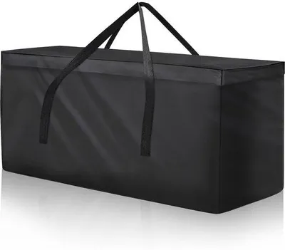 Productafbeelding van Ibenzoa® Opbergtas voor tuinmeubelkussens – 600D Oxford, scheurbestendig, Polyurethanvoering, 200 x 60 x 75 cm, 2 waterdichte ritsen