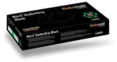 Produktbild von Meditrade Nitril StellarGrip black - Nitril-Untersuchungshandschuhe - Größe L - 50 Stk.