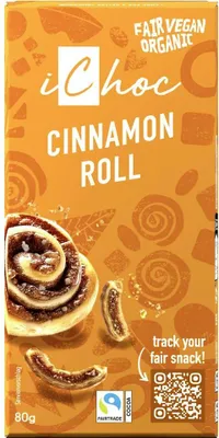 TABLICZKA KAKAOWA Z CYNAMONEM I KAWAŁKAMI WAFLI FAIR TRADE BIO 80 g - ICHOC (VIVANI)(PRODUKT SEZONOWY)