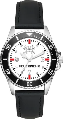 Produktbild von KIESENBERG Herrenuhr Armbanduhr Feuerwehr Geschenk Fan Artikel Zubehör Fanartikel Analog Quartz Uhr L-20543