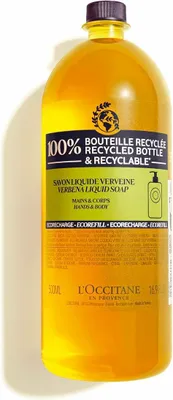 Obrázek produktu pro L'Occitane Shea Verbena, Ruce a tělo, Tekuté mýdlo, Čisticí, Vyživující, Osvěžující, Bambucké máslo, Sporýš, AQUA/WATER - HELIANTHUS ANNUUS (SUNFLOWER) SEED EXTRACT - COCONUT ACID - POTASSIUM HYDROXIDE -..., 500 ml