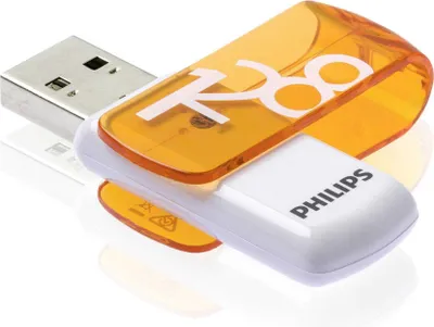 Produktbild von Philips USB-Stick 2.0, 128GB, Vivid Edition, Farbe: Orange