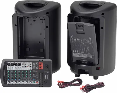Obrázok produktu pre Yamaha Stagepas 600BT, 640 W, 55 - 20000 Hz, 2-way, Systém voľne stojaceho ozvučenia (PA), Čierna, 2 m