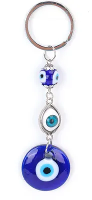 Produktbild von Schlüsselanhänger, türkisches Blaues Auge, schönes elegantes Ornament, für Taschen, Dekoration, Geschenk