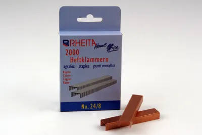 Produktbild von 2.000 Heftlammern No. 24/8 aus Kupfer