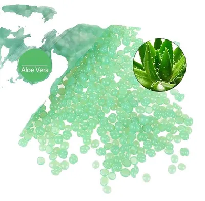 Obrázek produktu pro Vosková depilace, tvrdé voskové perly, není nutné odstraňování proužkem, obsah aloe vera, 500 g