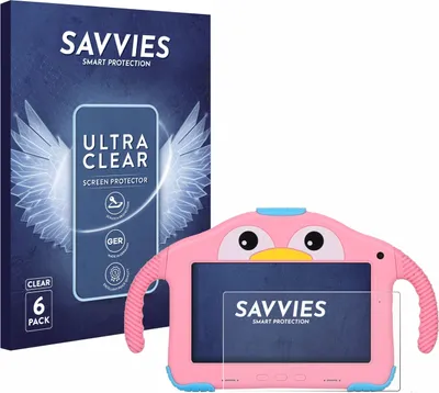 Produktbild von 6x Für okulaku KIDS03-Pro03 7" Schutzfolie Savvies Displayschutz Display Schutz Folie Klar Transparent