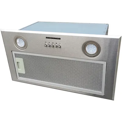 Produktbild von Heinner HBIH-MD600IX, 610 m³/h, Abluft/Umluft, Eingebaut, Edelstahl, 15 cm, Aluminium