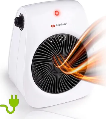 Immagine prodotto di Riscaldatore elettrico di design Convettore - Riscaldatore elettrico 2000 W - Termoventilatore elettrico - Risparmio energetico - Riscaldatore per ambienti - Termoventilatore