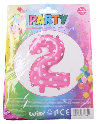 Immagine prodotto di Palloncino Gonfiabile - Numero 2 Rosa