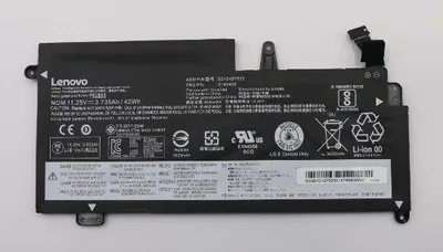 Immagine prodotto di Lenovo LG Chem - Batteria per computer portatile - ioni di litio - 3 celle - 42 Wh - FRU - per Thinkpad 13 (2a generazione) 20J1, 20J2 (01AV4