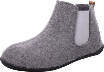 Produktbild von Rohde Damen Hausschuh Filz Wolle Stiefelette Stretch Schlupfschuh 6868, Größe:39 EU, Farbe:Grau