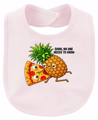 Productafbeelding van Ssst, niemand hoeft het te weten. Pizza Hawaii, ananas, grappig, cadeau, baby, roze, one size