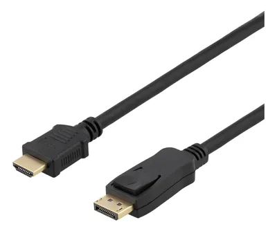 Produktbild von Deltaco DP-HDMI1100, 10 m, HDMI Typ A (Standard), DisplayPort, Stecker, Stecker, Gerade