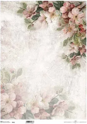Produktbild von ITD Reispapier Decoupage Bastelpapier A3 Blumen 0062L