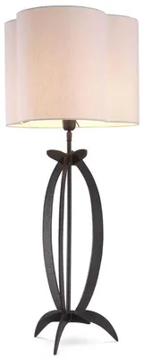 Produktbild von Casa Padrino Luxus Tischleuchte Bronzefarben / Weiß 40 x 38 x H. 95 cm - Elegante Schreibtischleuchte mit Lampenschirm - Luxus Leuchten