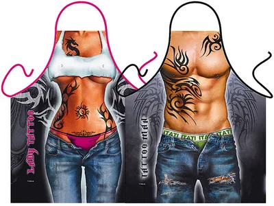 Produktbild von Schürzen Tattoo Mann und Frau