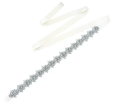 Produktbild von ULAPAN Strass Braut Schärpe Rhinestones Hochzeit Schärpe,Strass Hochzeit Gürtel,