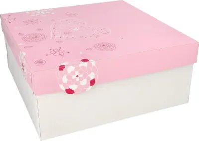 Produktbild von Papstar 85806, Kuchenbehälter, Quadratisch, Pink, Weiß, Karton, 300 mm, 300 mm